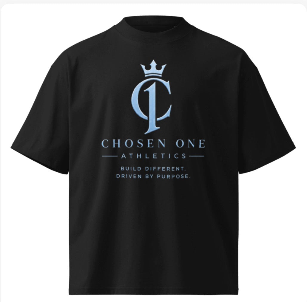 Classic Logo Tee – Black And Sky Blue