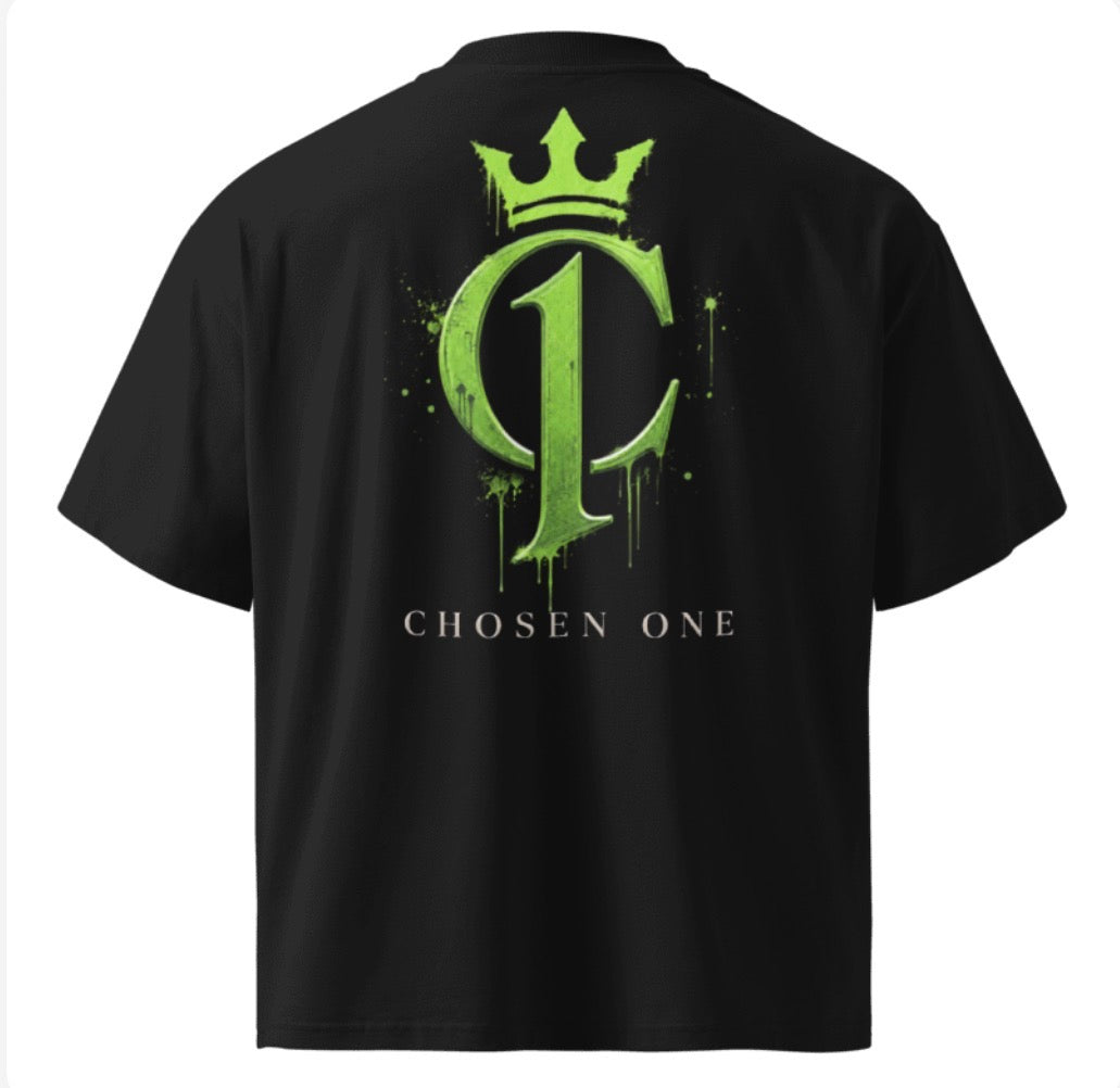 Chosen 1 Essential Logo Tee – Black/Green