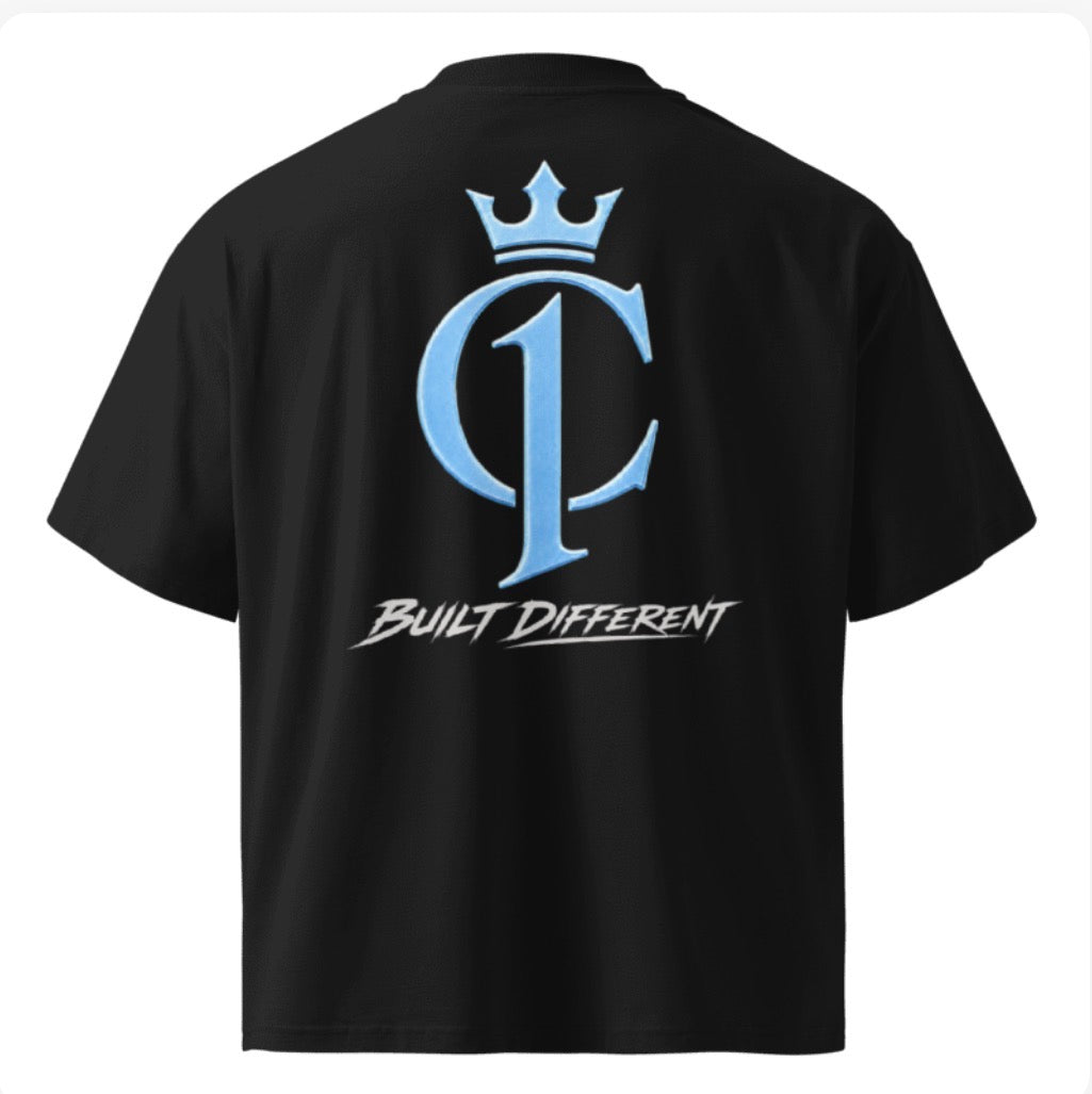 Classic Logo Tee – Black And Sky Blue