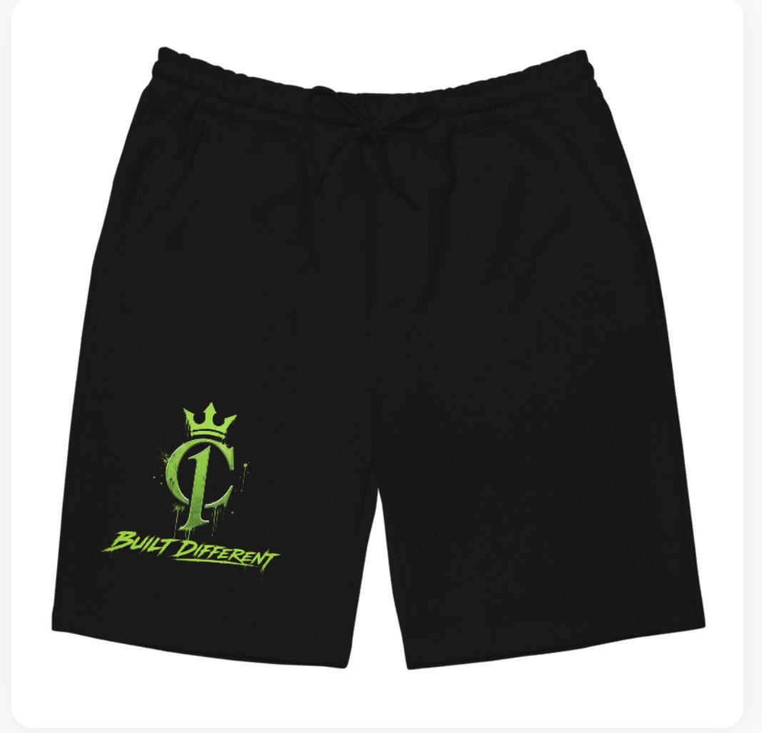 Chosen 1 Essential Logo Shorts- Black/Green