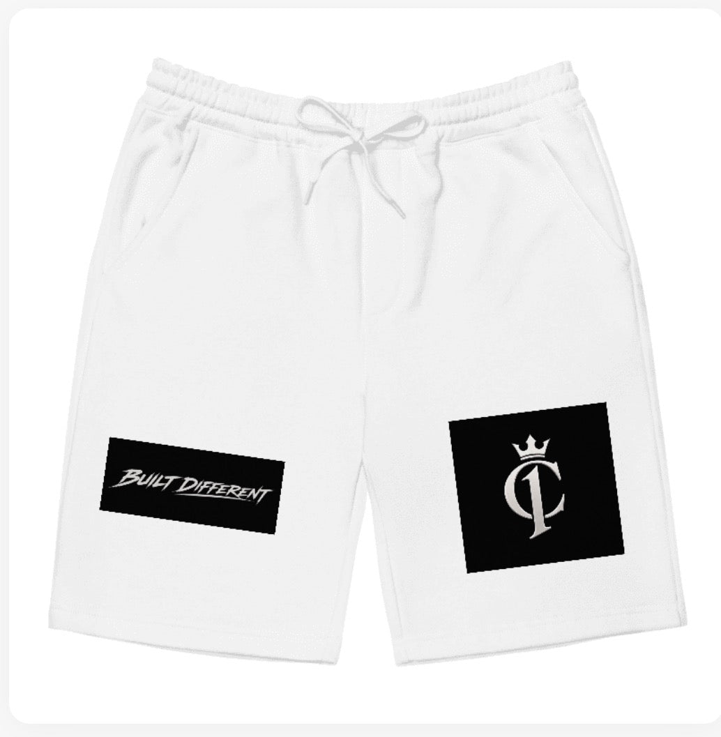 Built Different Signature Shorts – White